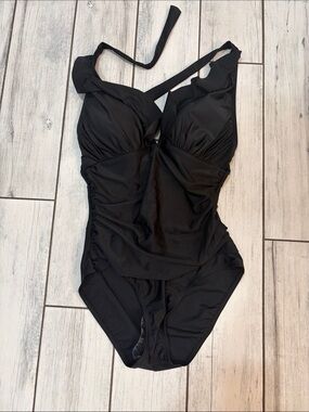 Ellen Tracy Black One-Piece Swimsuit